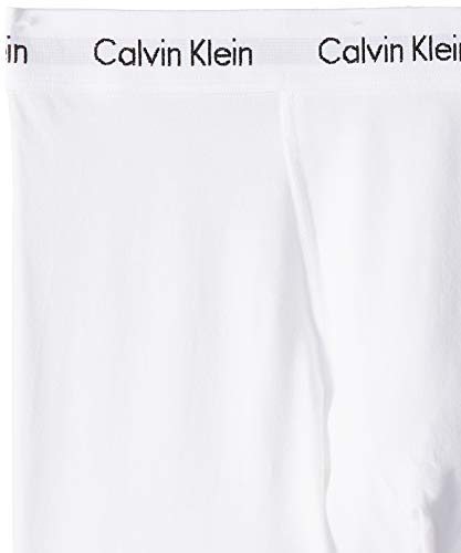 Calvin Klein Hombre - Pack de 3 bóxers de tiro medio - Cotton Stretch, Blanco, L, (Pack de 3)