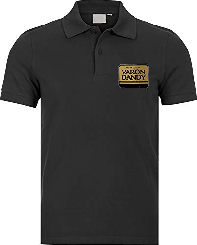 Camisetas EGB Polo Varón Dandy ochenteras 80´s Retro (XL, Negro)