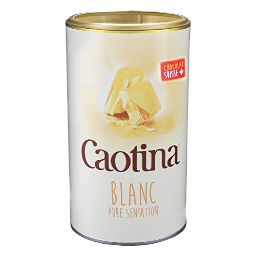 Caotina blanc, Cacao en Polvo de Chocolate Blanco Suizo, Bebida Caliente de Chocolate, Pack Triple, 3 x 500 g