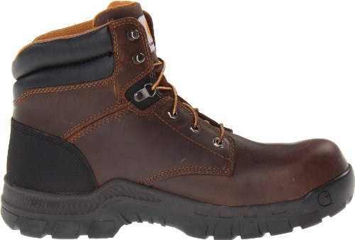 Carhartt Men's 6" Rugged Flex Waterproof Breathable Composite Toe Leather Work Boot CMF6366,Brown Oil Tanned Leather,10 M US