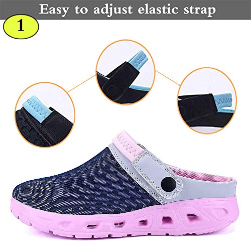 CCZZ Zuecos de Verano para Mujer Hombre Antideslizante Respirable Zapatos Zapatillas Sandalias Chanclas de Playa Ahueca hacia Fuera Las Sandalias 35-48 EU