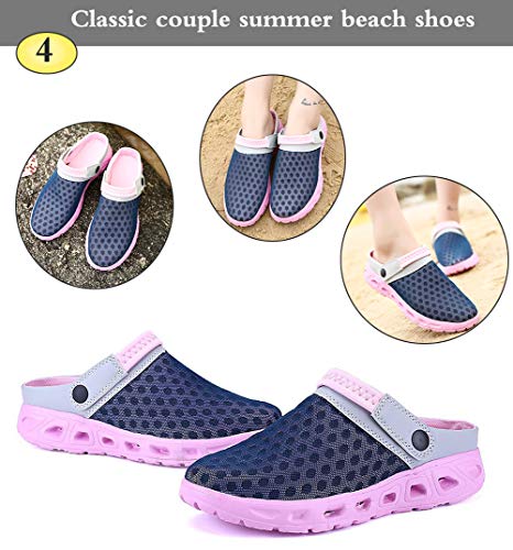 CCZZ Zuecos de Verano para Mujer Hombre Antideslizante Respirable Zapatos Zapatillas Sandalias Chanclas de Playa Ahueca hacia Fuera Las Sandalias 35-48 EU