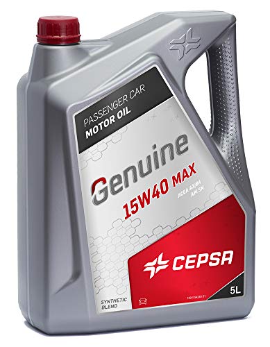 CEPSA 15W40 MAX 5L - Lubricante Mineral para Motores Diesel y Gasolina, 5 L