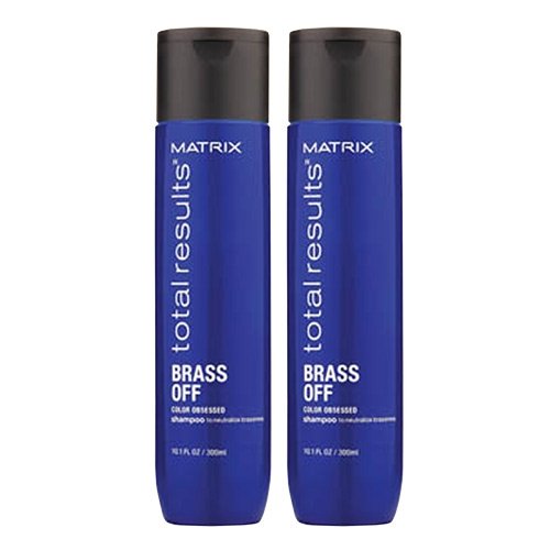 Champú Brass Off Matrix Total Results (cabellos grises) de 300 ml, 2 unidades