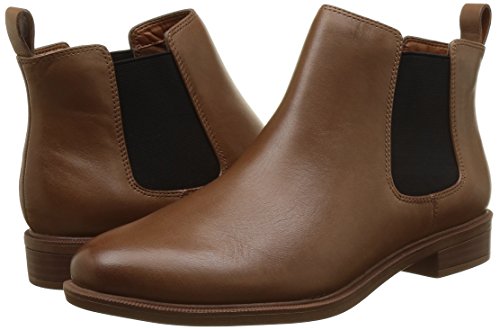 Clarks Taylor Shine, Botas Chelsea para Mujer, Marrón (Tan Leather), 41.5 EU