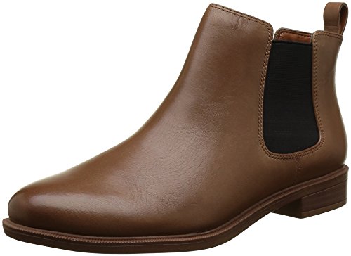 Clarks Taylor Shine, Botas Chelsea para Mujer, Marrón (Tan Leather), 41.5 EU