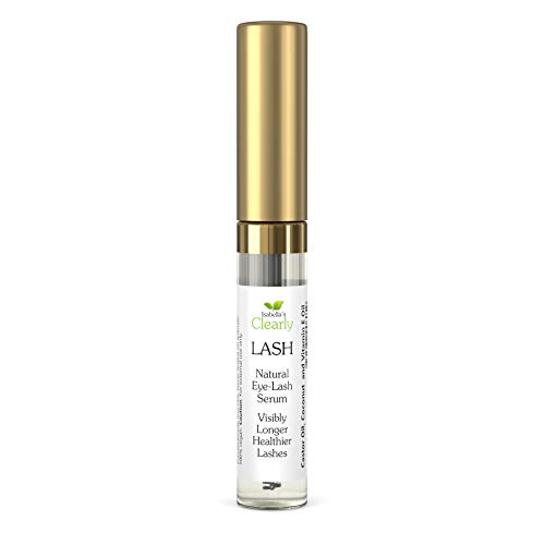 Clearly LASH, El Mejor Serum para el Crecimiento de Pestañas y Cejas. Pestañas Más Largas, Más Llenas y Mejoradas. Añade Volumen con Aceite de Ricino, Coco y Vitamina E