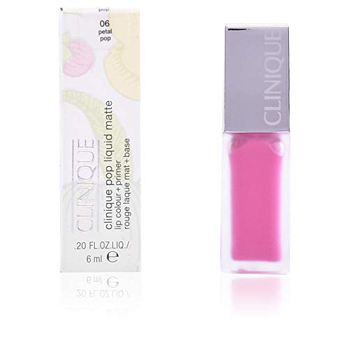 Clinique Pop Liquid Matte Lip Colour y Primer Pintalabios Tono 06 Petal - 6 ml