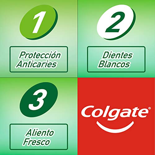 Colgate, Pasta de Dientes Triple Acción Extra Fresh, Pack 12 uds x 75 ml