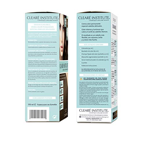 Colour Clinuance. Tinte Capilar Cabellos Delicados. 3.0 Castaño Oscuro, Coloración Permanente Sin Amoniaco, Más Brillo, Color Intenso, 100% Cobertura, Testado Dermatologicamente, Pack de 3