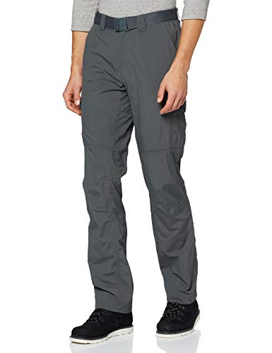 Columbia Silver Ridge II Pantalones de Senderismo Convertibles, Hombre, Gris (Grill), W34/L32