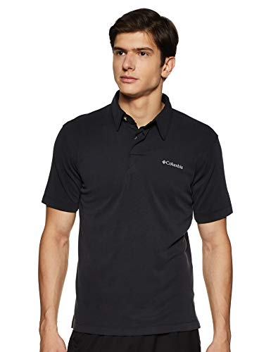 Columbia Sun Ridge Polo EM6527 Manga Corta, Hombre, Negro (Black), XL