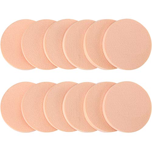 Conjunto de 12 Paquetes Esponja de Pintura Facial Esponja de Maquillaje Esponja Redonda Esponjas Espuma Unisex de Adultos en Un Tamaño de Expandir (Estilo A)