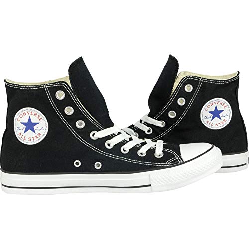 Converse Chuck Taylor All Star Hi, Zapatillas Altas Unisex adulto, Negro (Black/White), 37.5 EU