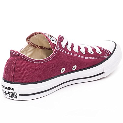 Converse Chuck Taylor All Star Ox, Zapatillas Unisex Adulto, Rojo (Bordeaux), 43 EU