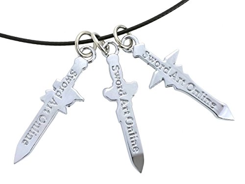 CoolChange Collar de Sword Art Online con Colgantes en Forma de Espada