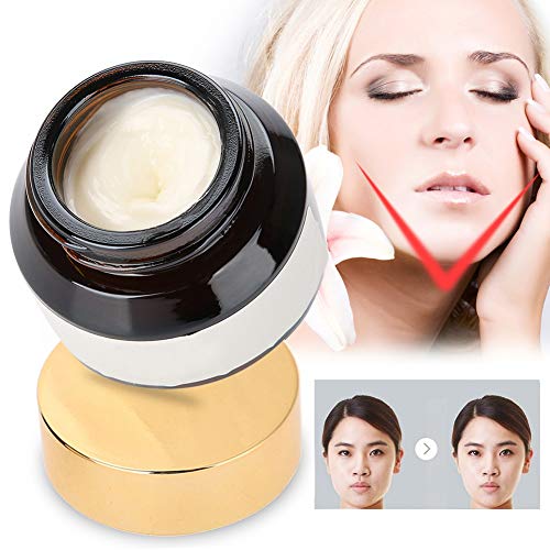 Crema adelgazante para el rostro, crema facial hidratante Cuello reafirmante y apretante, lifting V line Serum Crema facial 3D Antiedad En forma de V Cuidado de la piel Masajeador en crema