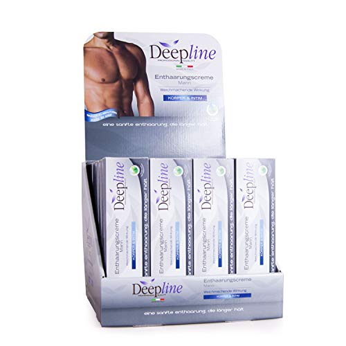 Crema depilatoria de Deepline para hombre Mantiene la piel suave, flexible y lisa, también es ideal para la zona genital.