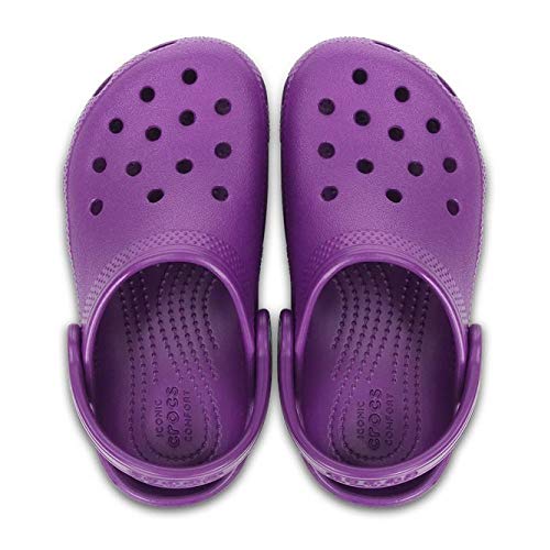 Crocs Classic Clog Kids Roomy fit Zuecos Unisex niños, Morado (Amethyst), 28/29 EU