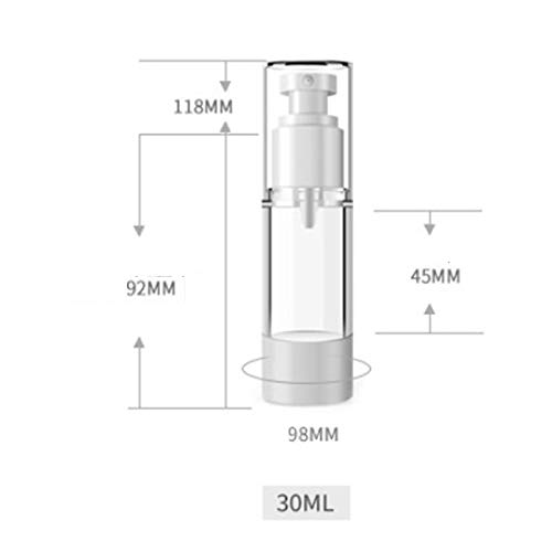 Da.Wa 3 pcs Botella Cosmética de Alta Gama Botella de Spray Plana al Vacío Botella Cosmética (15ml)