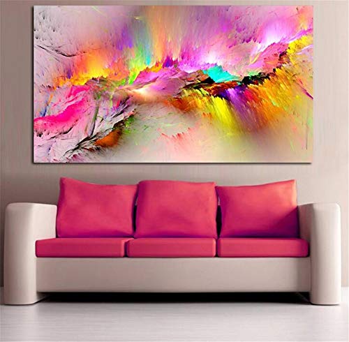 Diamond Pintura por Número Kit Nube colorida abstracta 30x60cm Completo DIY 5D Diamond Painting Full Drill Fotos Crystal Rhinestone Bordado Art Craft Regalo para la Salón Dormitorio Corredor Decor