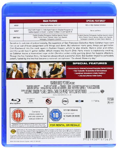 Dirty Harry Collection (5 Blu-Ray) [Edizione: Regno Unito] [Reino Unido] [Blu-ray]