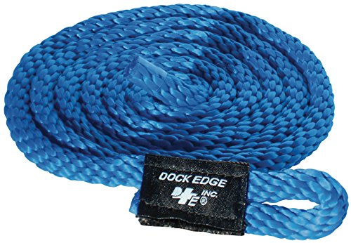 Dock Edge + Dock - Cabo de Amarre y fondeo para Barcos, Color Azul, Talla 3/8-Inch x 5 ft