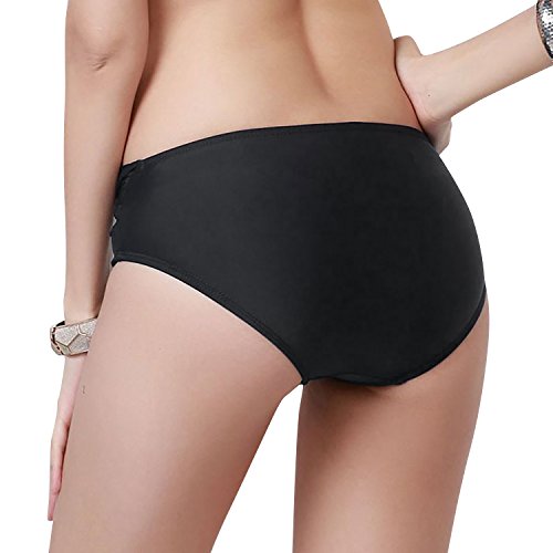 Dolamen Mujer Shorts de baño, 2018 Navegar trajes de baño Bañador Deportivo Traje de Baño Bañador de natación Bikini Para Mujer bragas pantalones cortos (Medium, Negro)