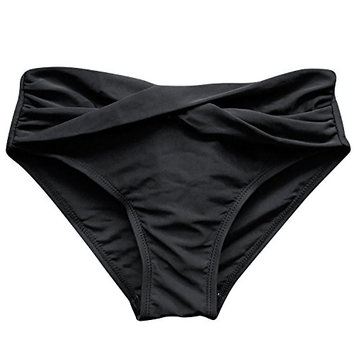 Dolamen Mujer Shorts de baño, 2018 Navegar trajes de baño Bañador Deportivo Traje de Baño Bañador de natación Bikini Para Mujer bragas pantalones cortos (Medium, Negro)