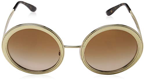 Dolce & Gabbana 0DG2179 02/13 54 Gafas de sol, Dorado (Gold/Browngradient), Mujer