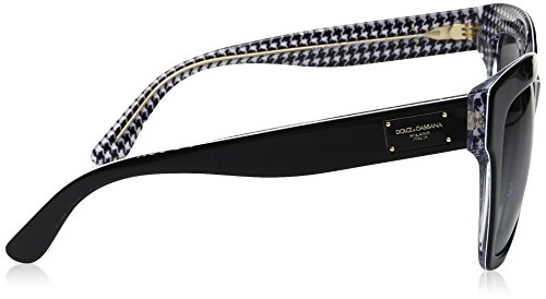 Dolce & Gabbana 0Dg4286 gafas de sol, Black/Pied De Poule, 51 para Mujer