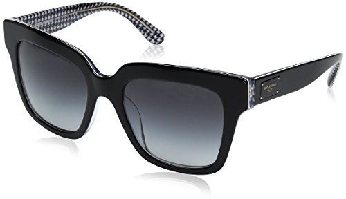 Dolce & Gabbana 0Dg4286 gafas de sol, Black/Pied De Poule, 51 para Mujer