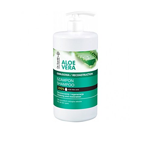 Dr. Sante Champú Natural Aloe Vera Y Queratina (Keratina) Con Ceramidas Naturales Para Cabello - Pelo Dañado Y Seco Sin Parabenos Dr. Sante 1000Ml 1000 ml