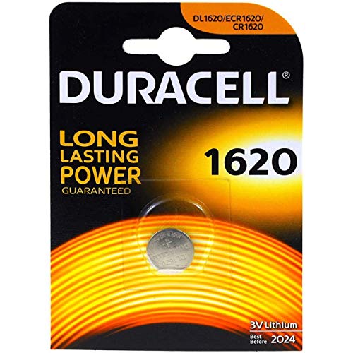 Duracell CR1620 D 1-BL (DL 1620) Single-Use Battery Litio 3 V - Pilas (Single-Use Battery, CR1620, Litio, Botón/Moneda, 3 V, 1 Pieza(s))