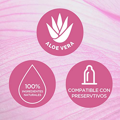 Durex Naturals Extra Sensitivo Lubricante, Aloe Vera, 100% Natural sin Fragancia, Colorantes ni Agentes Irritantes - 100 ml