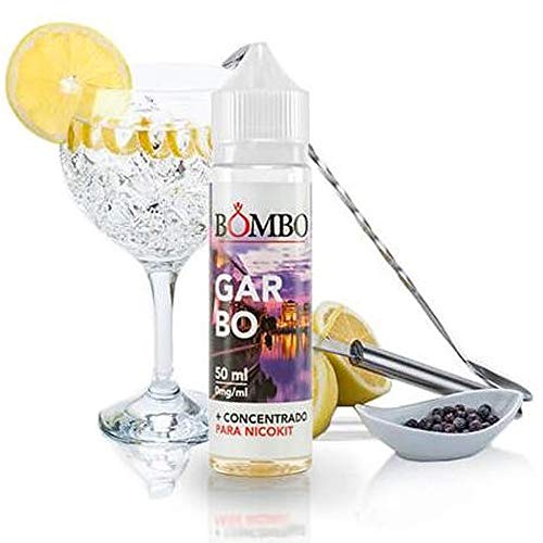 E-liquid BOMBO GARBO 50ML – ginebra blanca con un toque de tónica, hielo y una rodaja de limón, TPD,para Cigarrillos Electrónicos,sin nicotina.