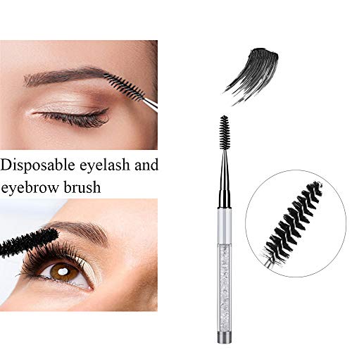 Ebanku 2 Piezas Cepillos de Pestañas, Varitas Rimel Pinceles Eyelash Brush de Maquillaje Máscara de Maquillaje Aplicador