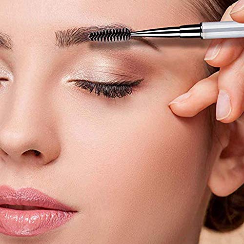 Ebanku 2 Piezas Cepillos de Pestañas, Varitas Rimel Pinceles Eyelash Brush de Maquillaje Máscara de Maquillaje Aplicador