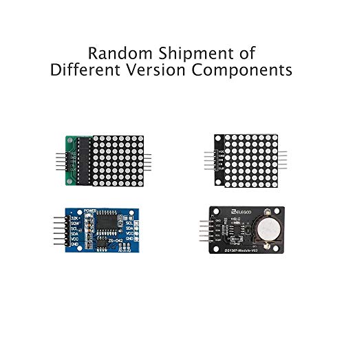 ELEGOO Conjunto Avanzado de Iniciación Compatible con Arduino IDE con Tutorial en Español y UNO R3 Placa, Relé, Modulo de Fuente de Alimentación, Pantalla LCD 1602, Motor Paso a Paso, Breadboard, etc.