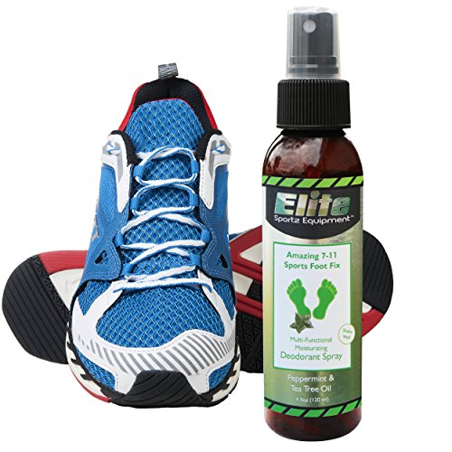 Elite Sportz Foot Spray for Shoes and Smelly Feet - Desodorante de zapatos - Fast Working Shoe Odor Spray and Foot Odor Eliminator - Aroma a Menta Fresca.