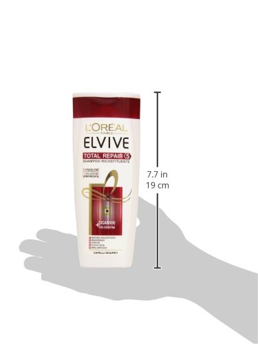 Elvive – Champú reconstituyente Total Repair 5, cabello liso – 250 ml, 1 unidad