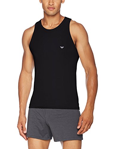 Emporio Armani CC729 110828_00020 Camiseta Interior, Negro (Black), Medium (Tamaño del Fabricante:M) para Hombre