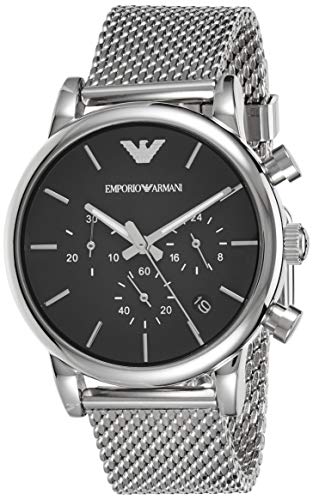 Emporio Armani Reloj Cronógrafo para Hombre de Cuarzo con Correa en Acero Inoxidable AR1811