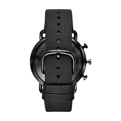 Emporio Armani Smartwatch Híbrido para Hombre de Connected con Correa en Piel ART3030