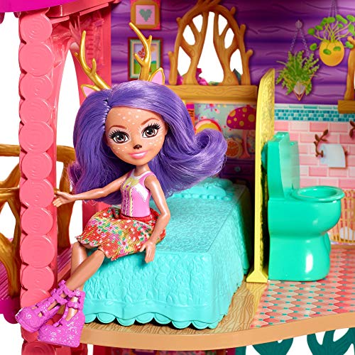 Enchantimals - Supercasa del bosque y muñeca Danessa, edad recomendada: 4 - 10 años (Mattel FRH50)