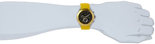 Esprit Marin Men ES105331009 - Reloj cronógrafo de Cuarzo para Hombre, Correa de Resina Color Amarillo (Alarma, cronómetro)