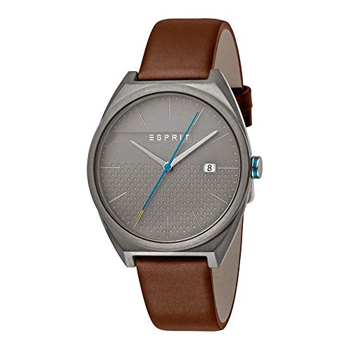 Esprit Reloj Analógico para Hombre de Cuarzo con Correa en Cuero ES1G056L0035