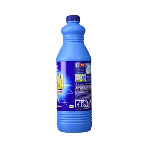 Estrella limpahogar con lejía y detergente azul 1,5L [Pack de 6]