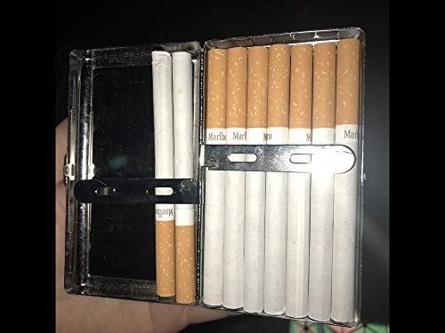 Estuche de Caja de Cigarrillos, Caja Dura de Moneda de Moneda de Dinero y Soporte (tamaño King)