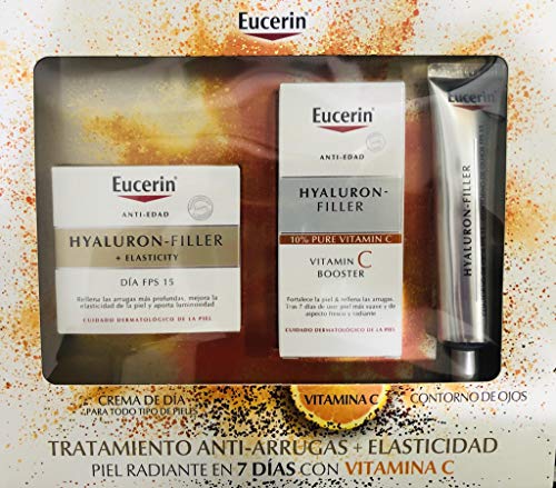 EUCERIN COFRE ELASTICITY FPS15 + VITAMINA-C + CONTORNO DE OJOS